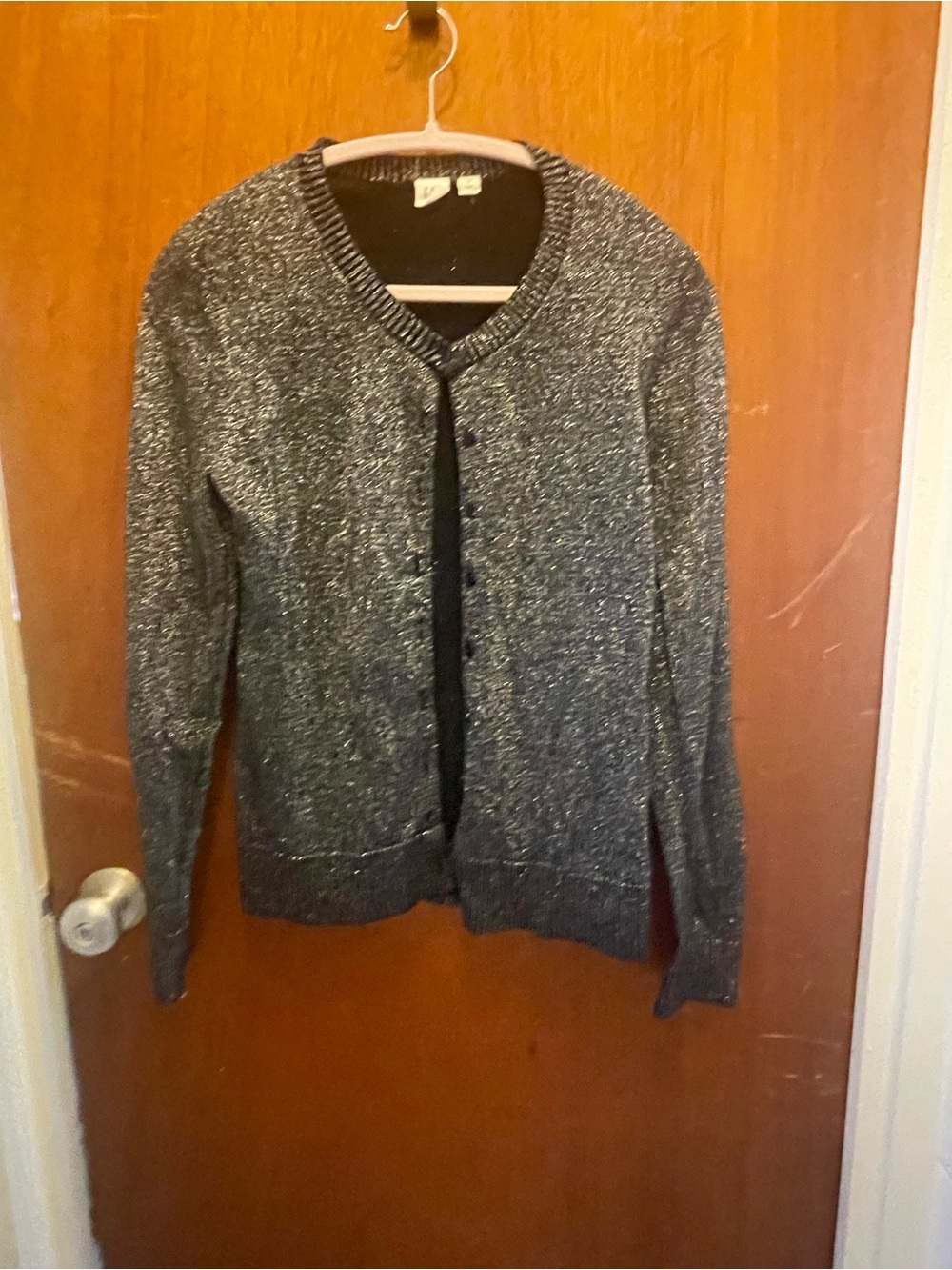 Gap metallic cardigan sweater